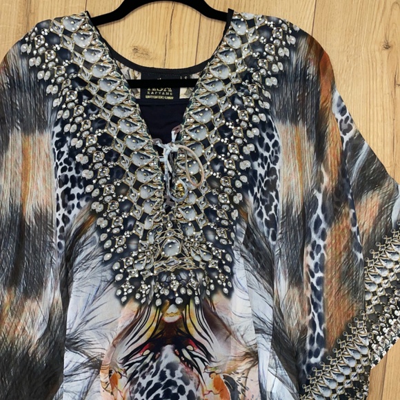 Asa Kaftans ‘Capri’ Short Kaftan. NWOT - Picture 10 of 16